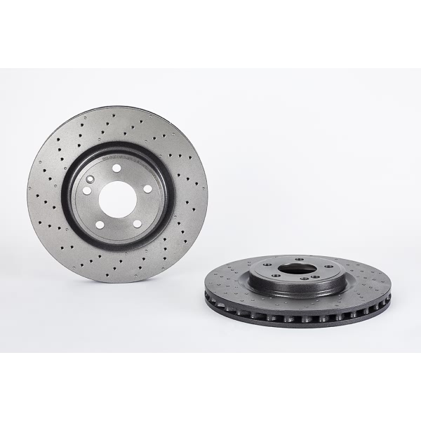 brembo UV Coated Series Drilled Vented Front Brake Rotor 09.B807.51