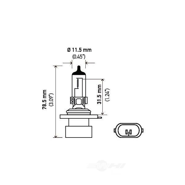 Hella 9006Xs Standard Series Halogen Light Bulb 9006XS