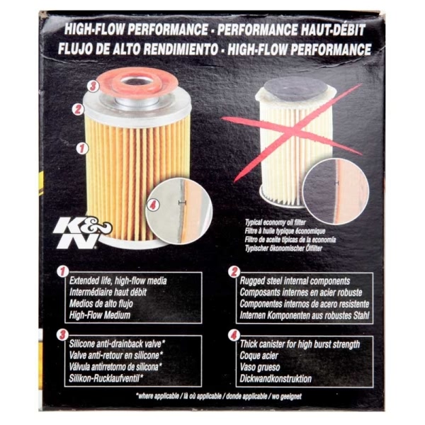 K&N Performance Gold™ Wrench-Off Oil Filter HP-2010