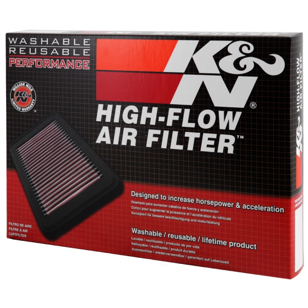 K&N 33 Series Panel Red Air Filter （11.75" L x 8.25" W x 0.875" H) 33-2364