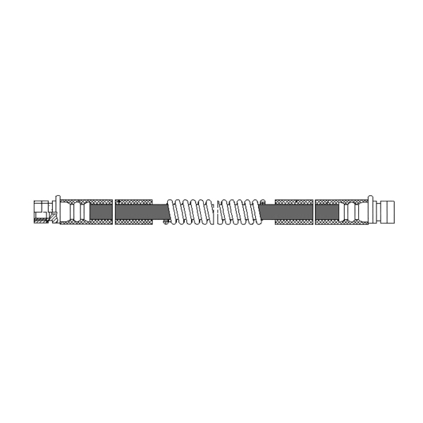 Centric Front Brake Hose 150.28003