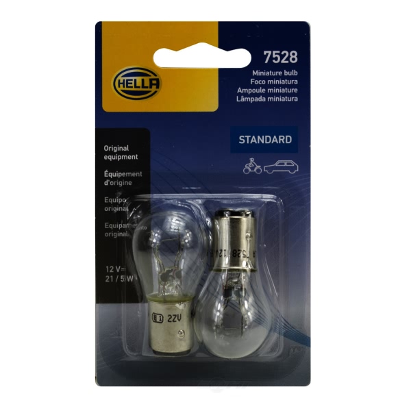 Hella 7528Tb Standard Series Incandescent Miniature Light Bulb 7528TB