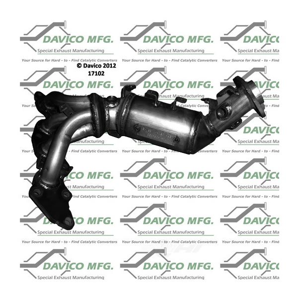 Davico Exhaust Manifold with Integrated Catalytic Converter 17102