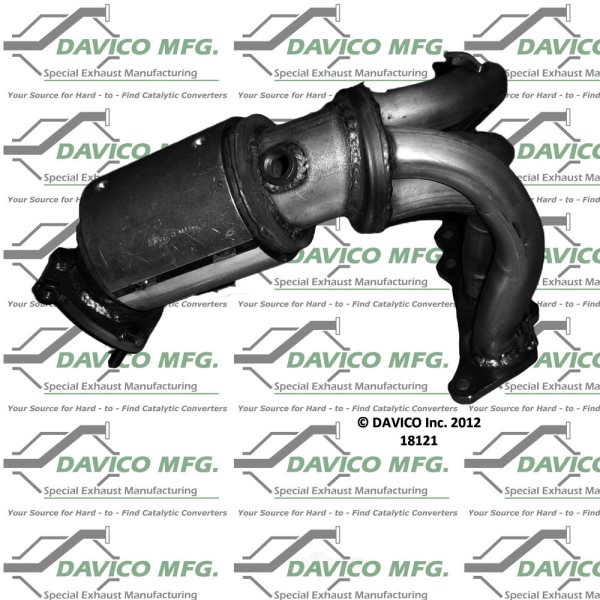 Davico Exhaust Manifold with Integrated Catalytic Converter 18121