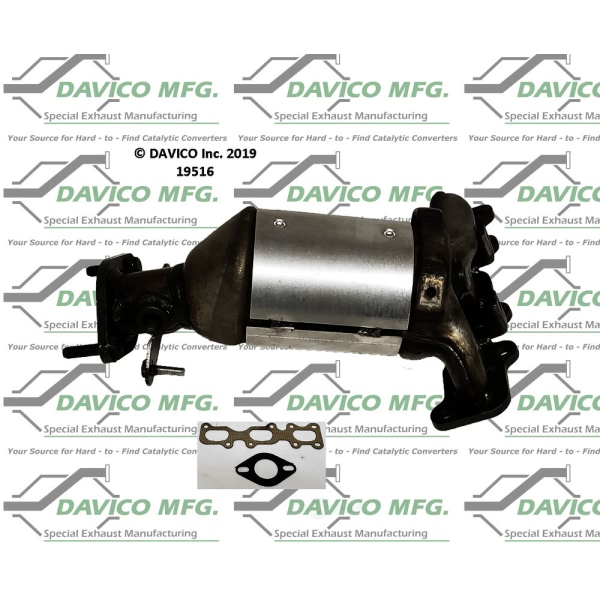 Davico Exhaust Manifold with Integrated Catalytic Converter 19516