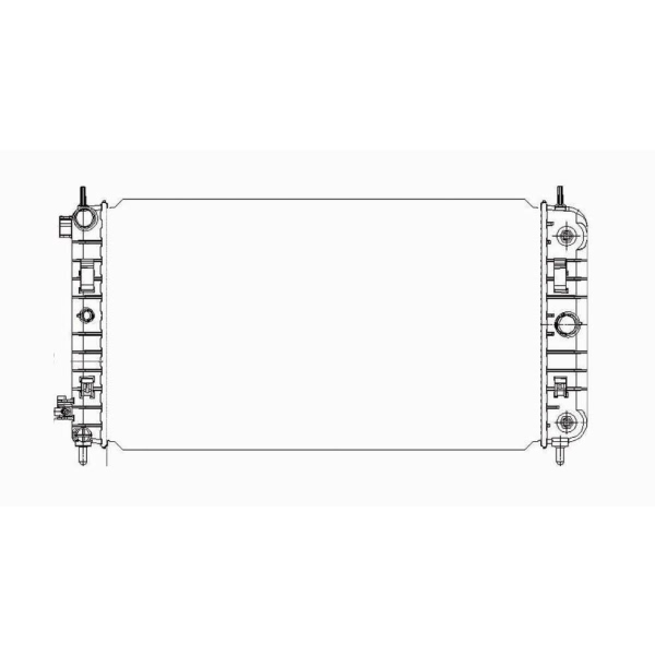 TYC Engine Coolant Radiator 2727