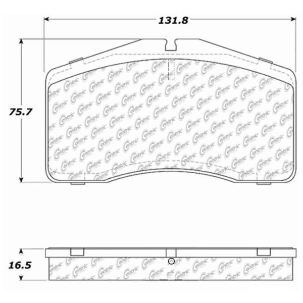 Centric Posi Quiet™ Semi-Metallic Front Disc Brake Pads 104.05940