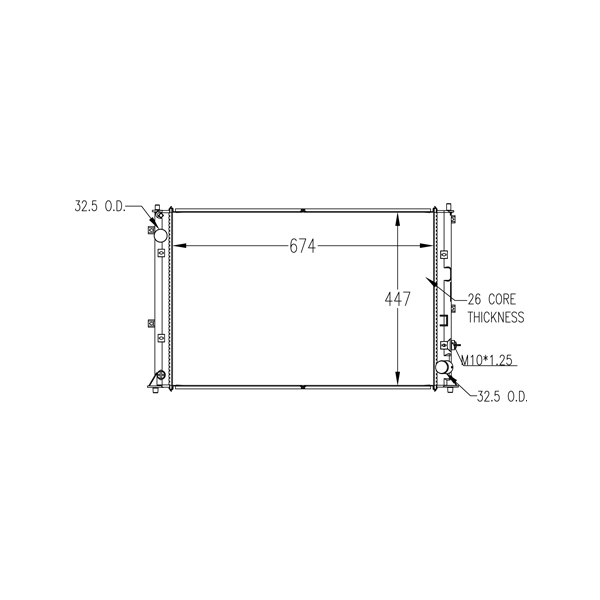 TYC Engine Coolant Radiator 13582