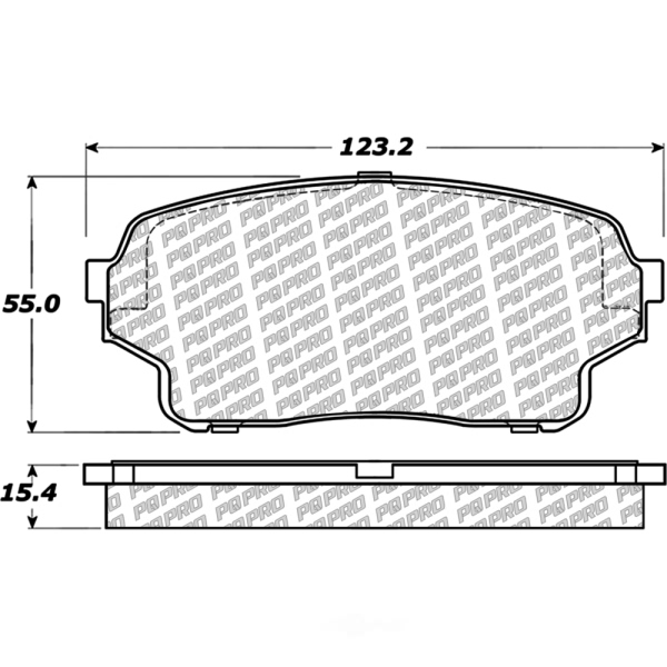 Centric Posi Quiet Pro™ Ceramic Front Disc Brake Pads 500.11050
