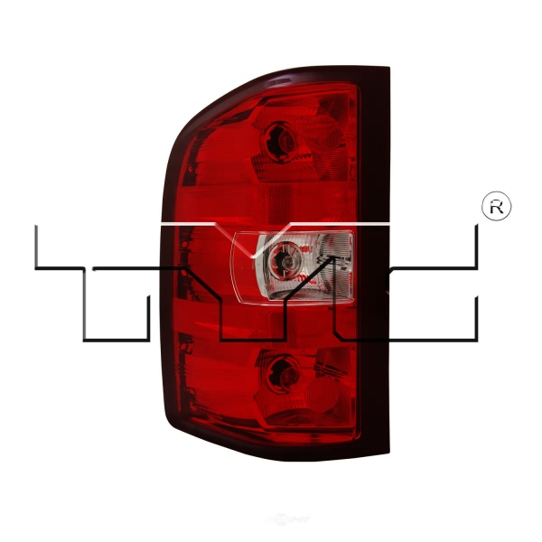 TYC Driver Side Replacement Tail Light 11-6222-90