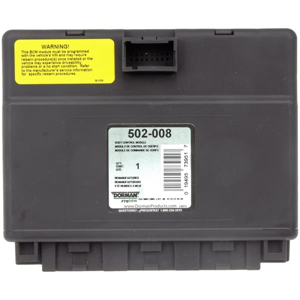 Dorman Body Control Module 502-008