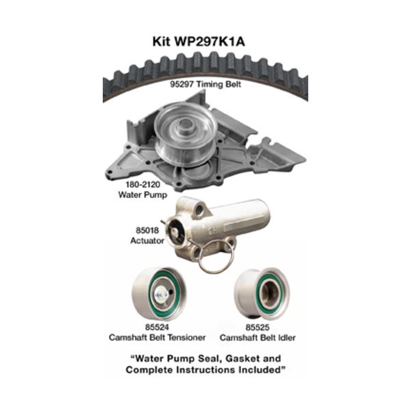 Dayco Timing Belt Kit With Water Pump WP297K1A