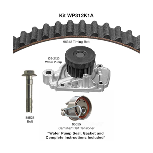 Dayco Timing Belt Kit With Water Pump WP312K1A