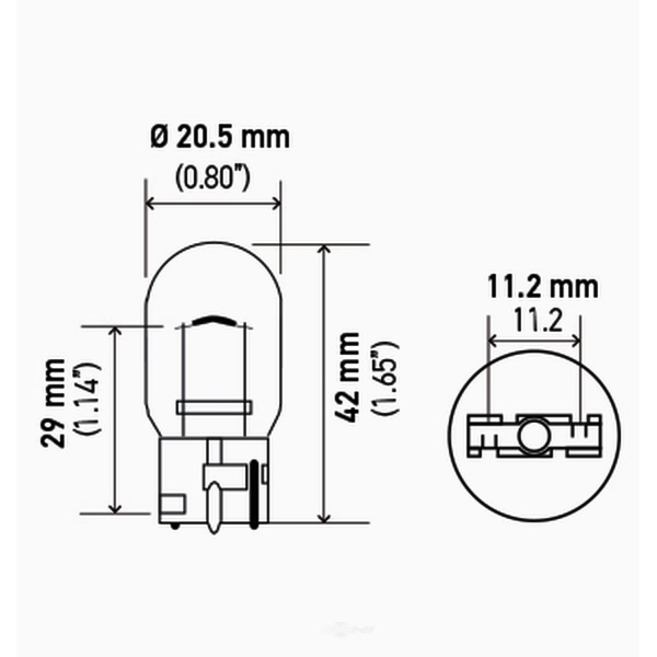 Hella 7440Tb Standard Series Incandescent Miniature Light Bulb 7440TB