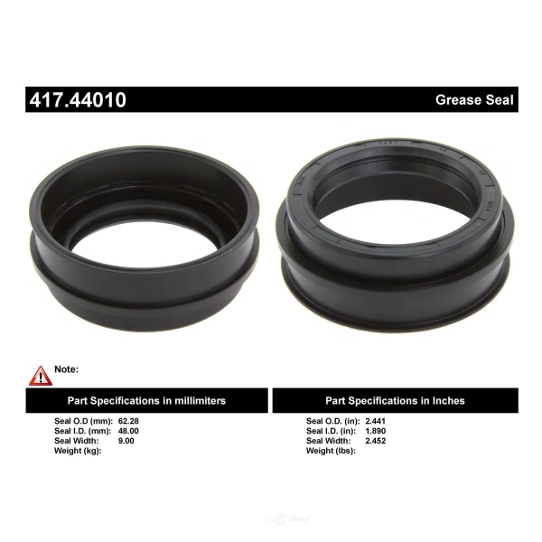 Centric Premium™ Axle Shaft Seal 417.44010
