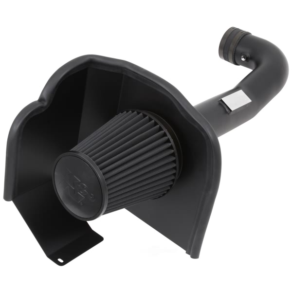 K&N 71 Series Blackhawk Induction® Aluminum Textured Black Cold Air Intake System with Black Filter 71-3082