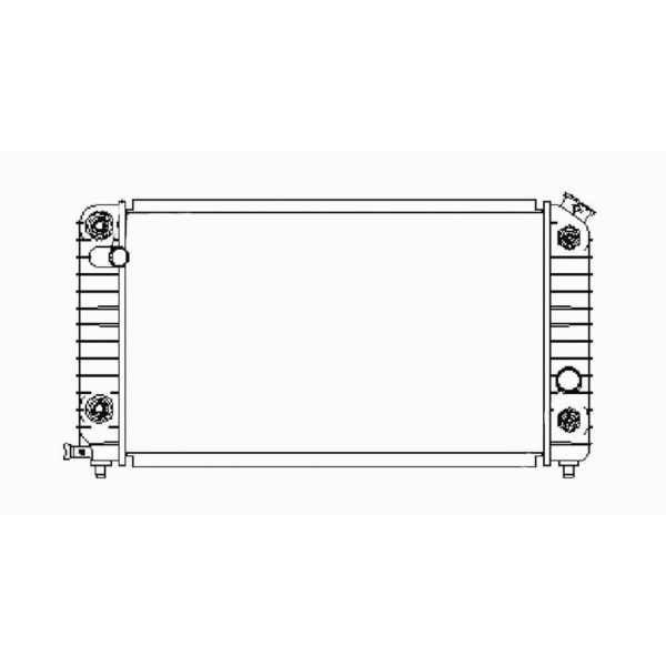 TYC Engine Coolant Radiator 1533