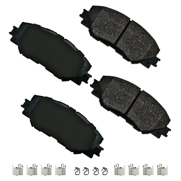 Akebono Pro-ACT™ Ultra-Premium Ceramic Front Disc Brake Pads ACT1210A