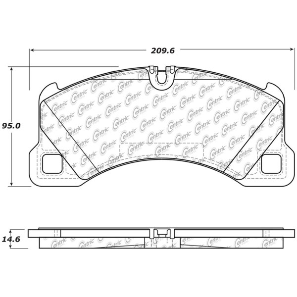 Centric Posi Quiet™ Ceramic Front Disc Brake Pads 105.13490