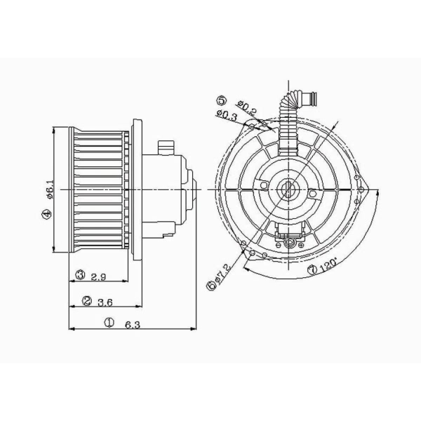 TYC Hvac Blower Motor Assembly 700042