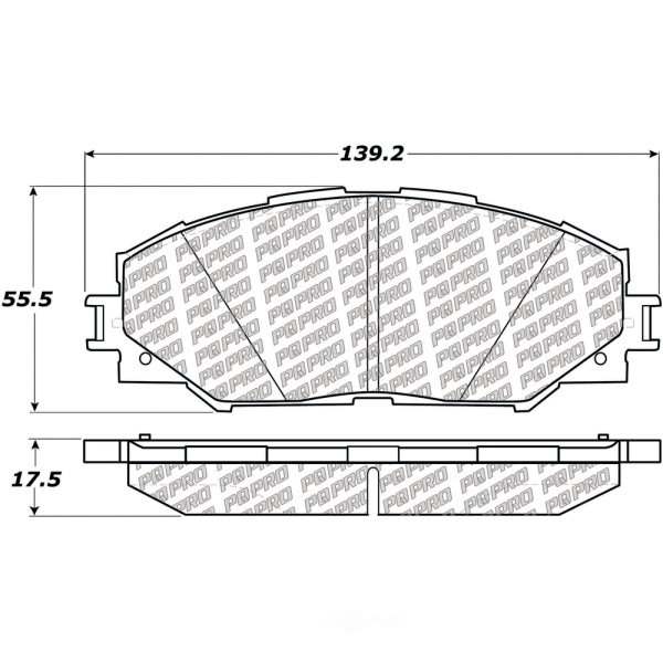 Centric Posi Quiet Pro™ Ceramic Rear Disc Brake Pads 500.12120