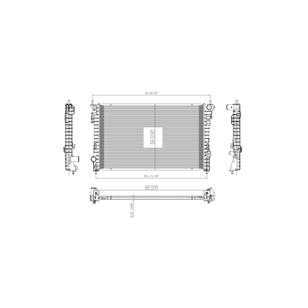 TYC Engine Coolant Radiator 2936