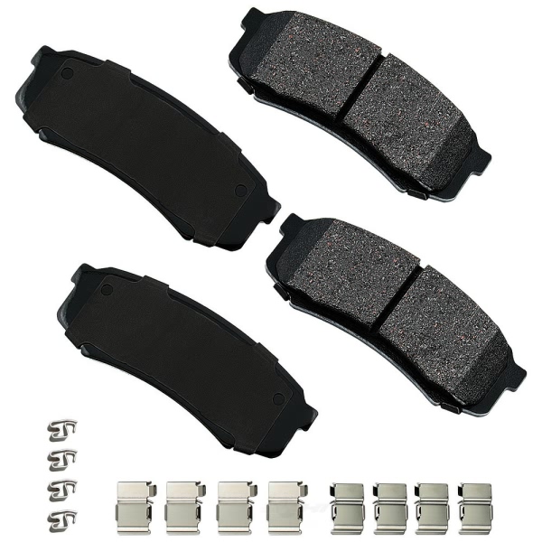 Akebono Pro-ACT™ Ultra-Premium Ceramic Rear Disc Brake Pads ACT606A