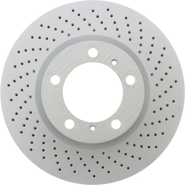 Centric SportStop Drilled 1-Piece Front Passenger Side Brake Rotor 128.37065
