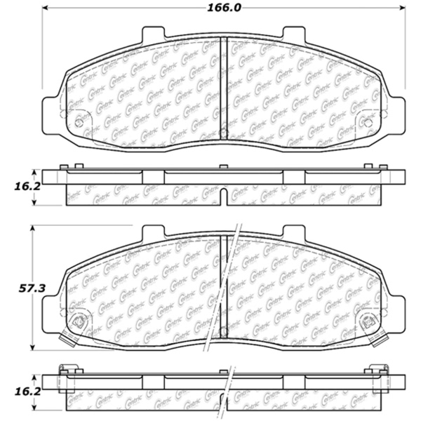 Centric Posi Quiet™ Ceramic Front Disc Brake Pads 105.06790