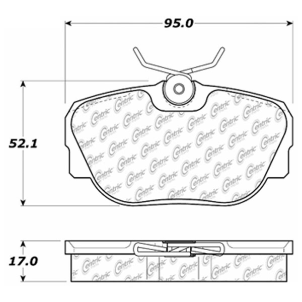 Centric Posi Quiet™ Ceramic Front Disc Brake Pads 105.04930