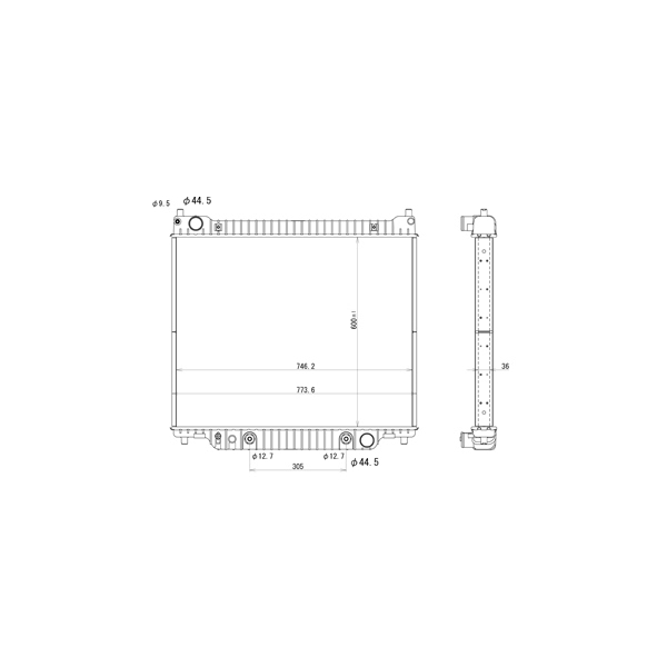 TYC Engine Coolant Radiator 2977