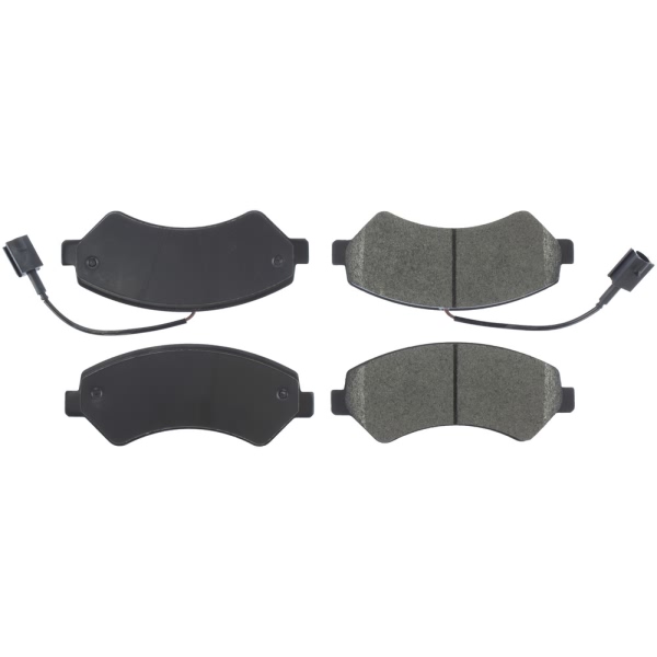 Centric Posi Quiet™ Extended Wear Semi-Metallic Front Disc Brake Pads 106.15401