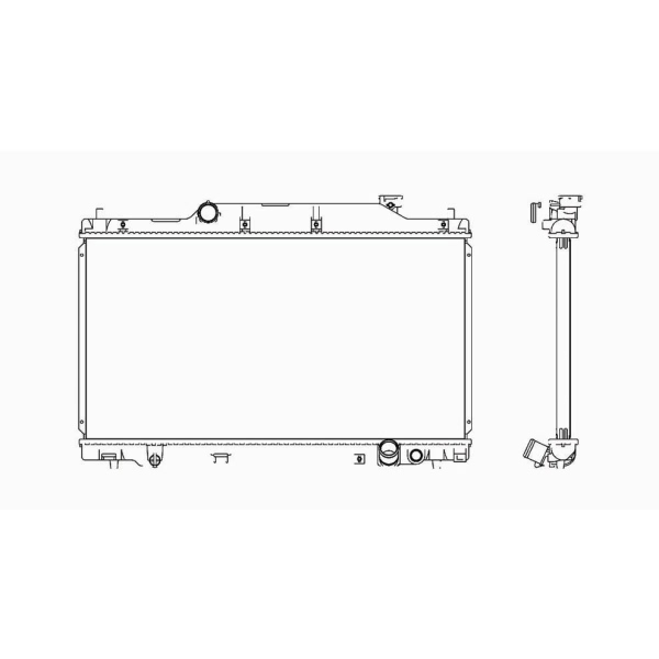 TYC Engine Coolant Radiator 2574