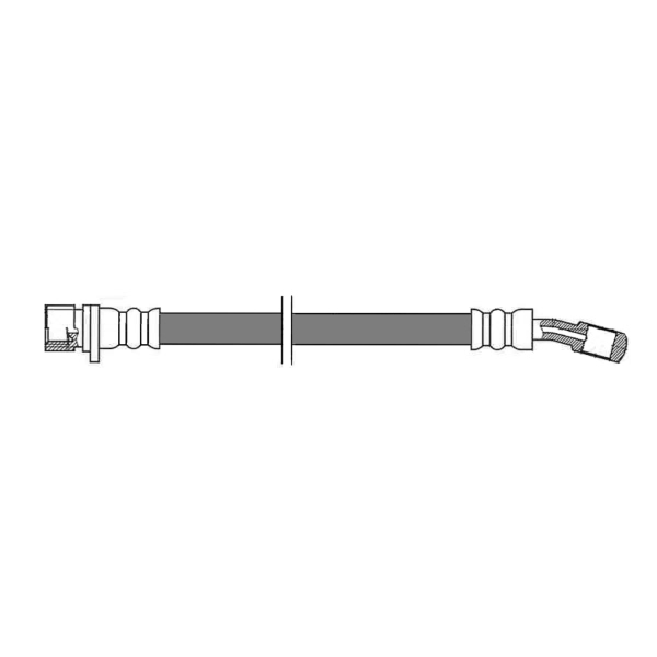 Centric Rear Lower Brake Hose 150.40312