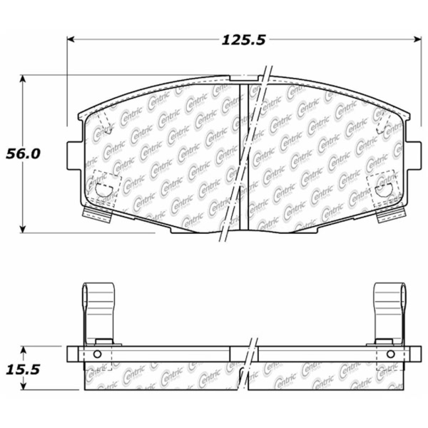 Centric Posi Quiet™ Ceramic Front Disc Brake Pads 105.04350