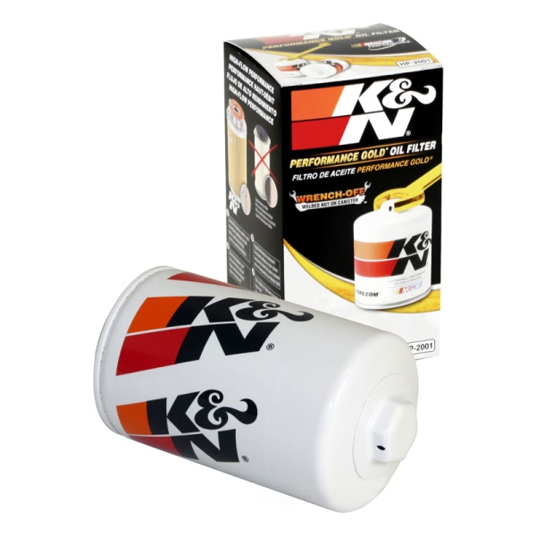 K&N Performance Gold™ Wrench-Off Oil Filter HP-2001