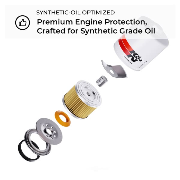 K&N Performance Gold™ Wrench-Off Oil Filter HP-3003