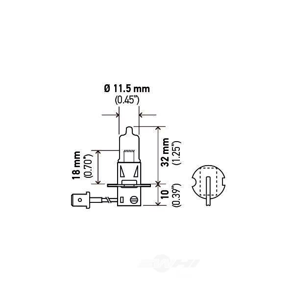 Hella H3P50 Performance Series Halogen Light Bulb H3P50