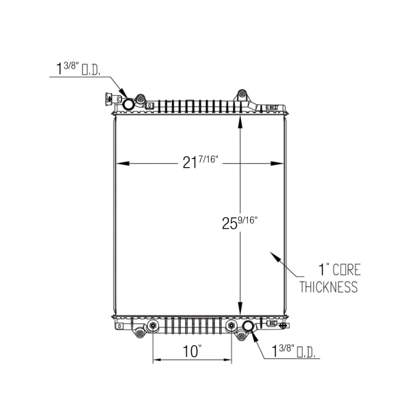 TYC Engine Coolant Radiator 13565