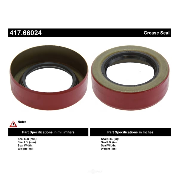 Centric Premium™ Axle Shaft Seal 417.66024