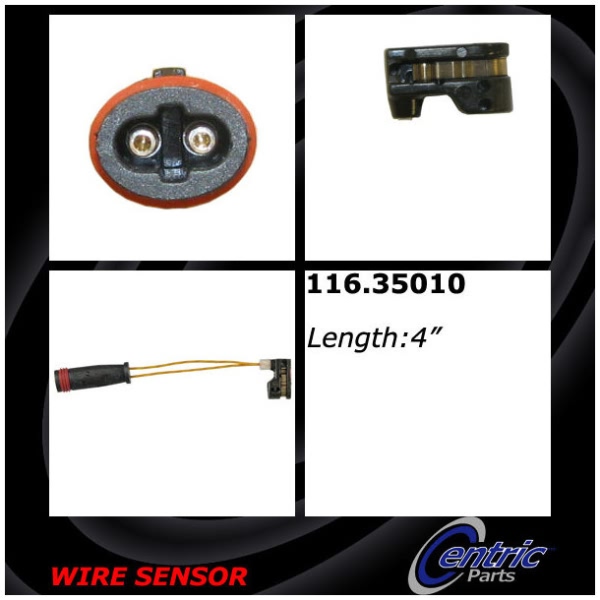 Centric Brake Pad Sensor Wire 116.35010