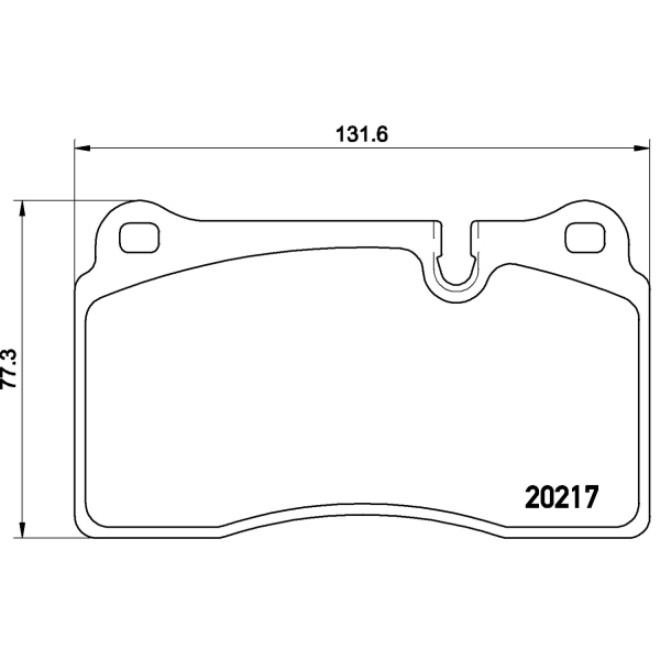 brembo Premium Low-Met OE Equivalent Front Brake Pads P44018
