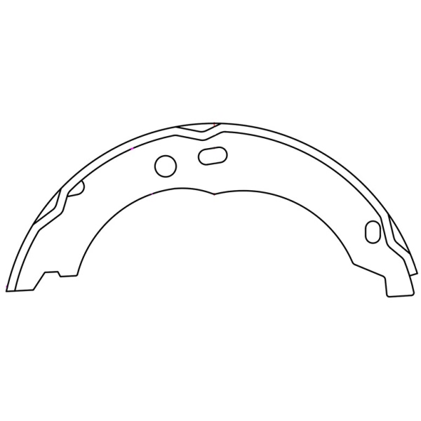 Centric Premium Rear Parking Brake Shoes 111.10670