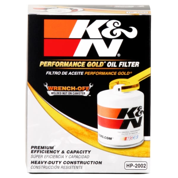 K&N Performance Gold™ Wrench-Off Oil Filter HP-2002