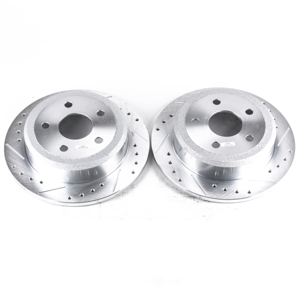 Power Stop PowerStop Evolution Performance Drilled, Slotted& Plated Brake Rotor Pair AR8382XPR