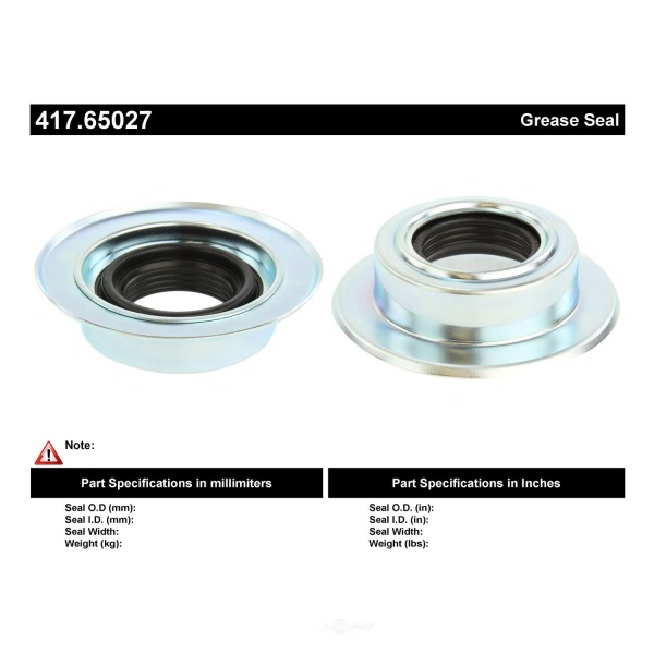 Centric Premium™ Axle Shaft Seal 417.65027