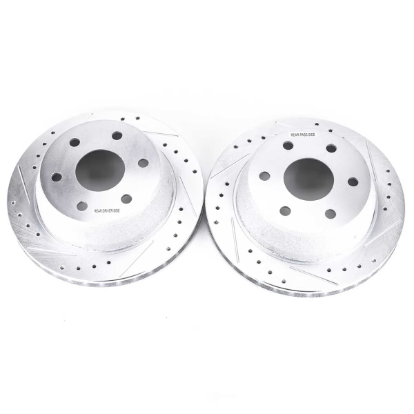 Power Stop PowerStop Evolution Performance Drilled, Slotted& Plated Brake Rotor Pair AR8645XPR