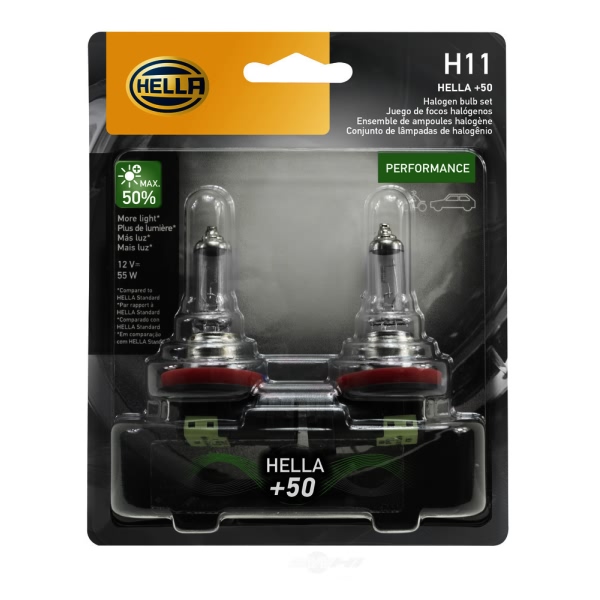 Hella H11P50Tb Performance Series Halogen Light Bulb H11P50TB