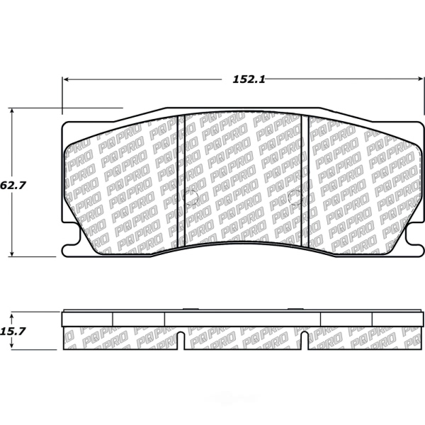 Centric Posi Quiet Pro™ Semi-Metallic Front Disc Brake Pads 500.13550
