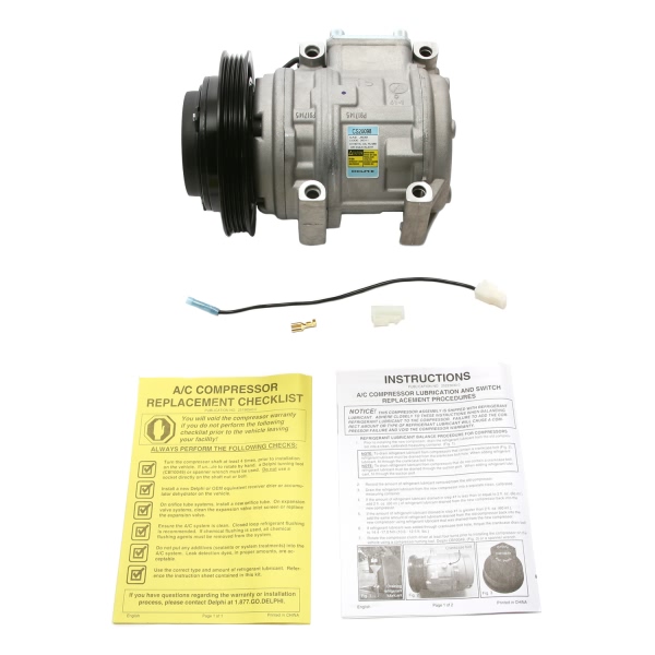 Delphi A C Compressor With Clutch CS20098